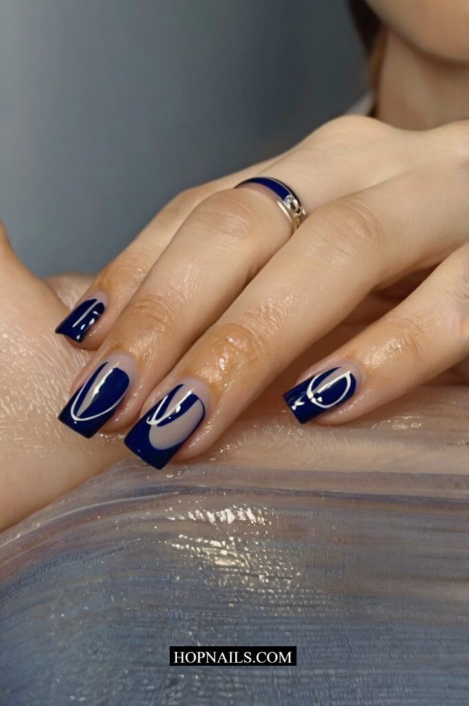 Dark Blue Swirls