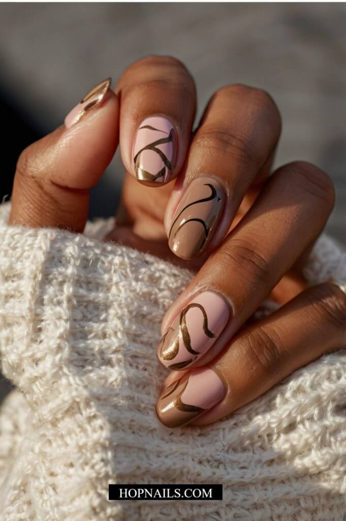 Funky Waves nail