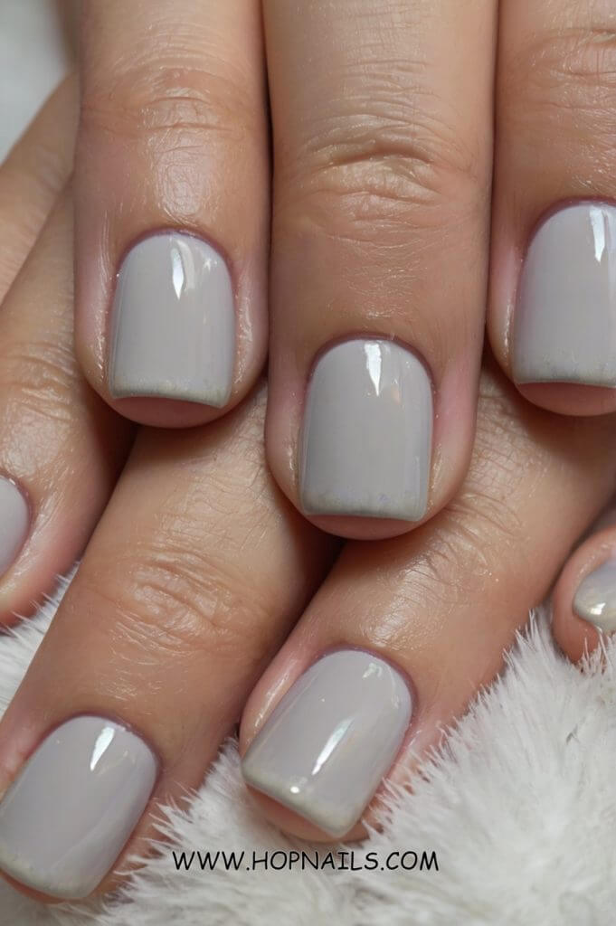 Nude Gray nail