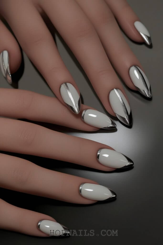 Silver & White