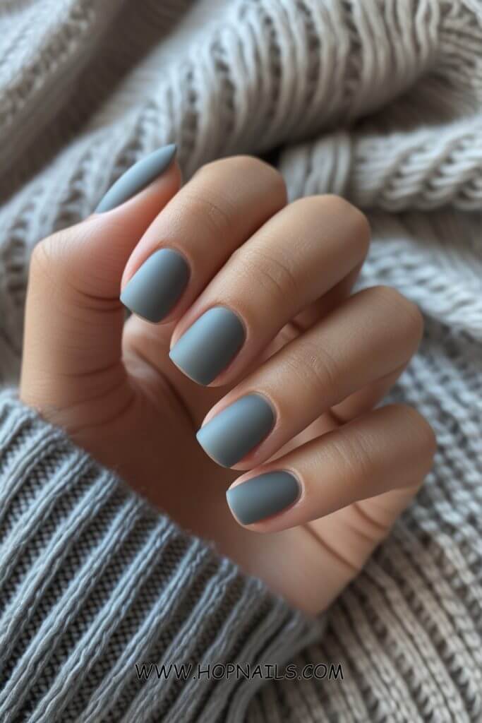 Slate Gray Shorties nail