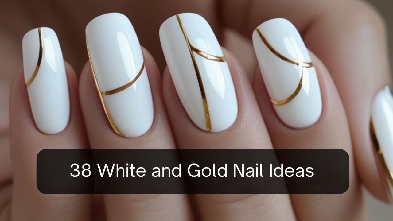 White and Gold Nail Ideas