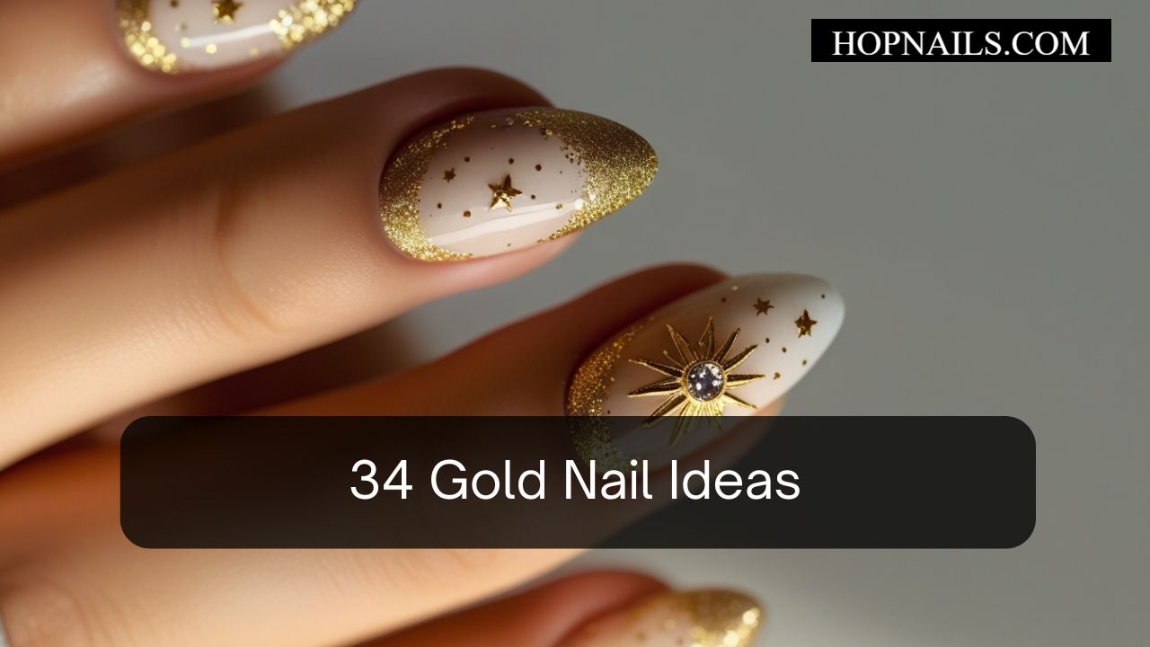34 Gold Nail Ideas
