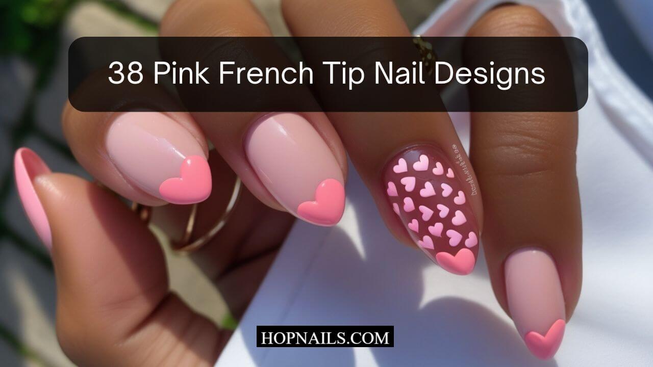 38 Pink French Tip Nail Designs