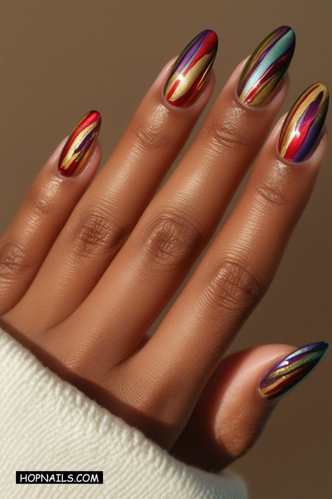 Abstract Swipes nail