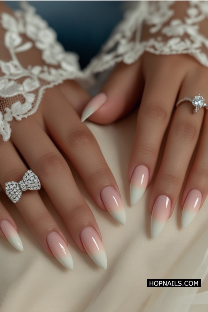 Bridal Ombré nail