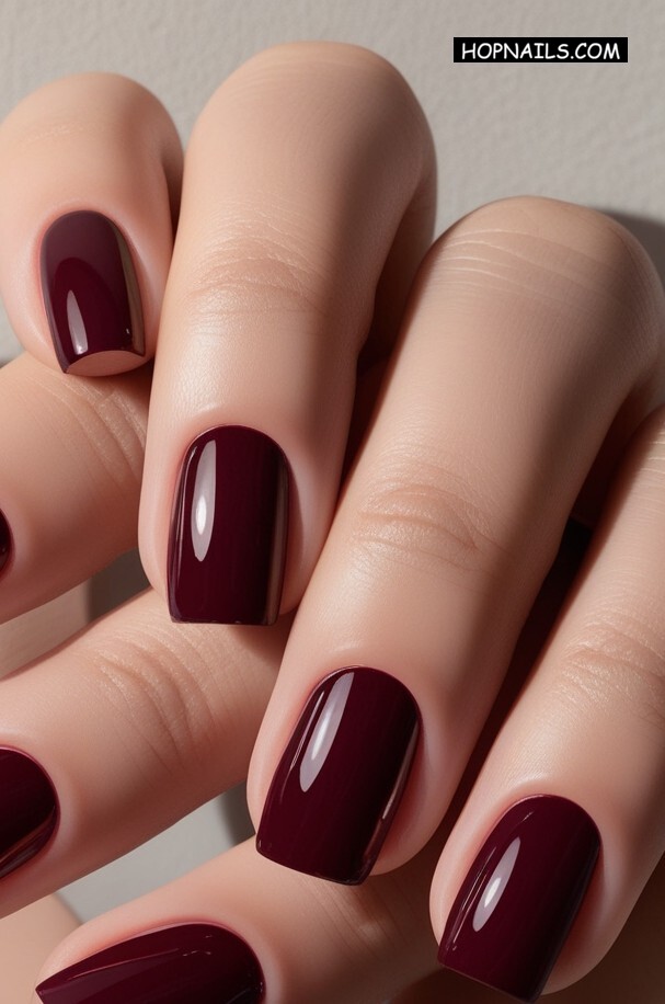 Cherry Mocha nail