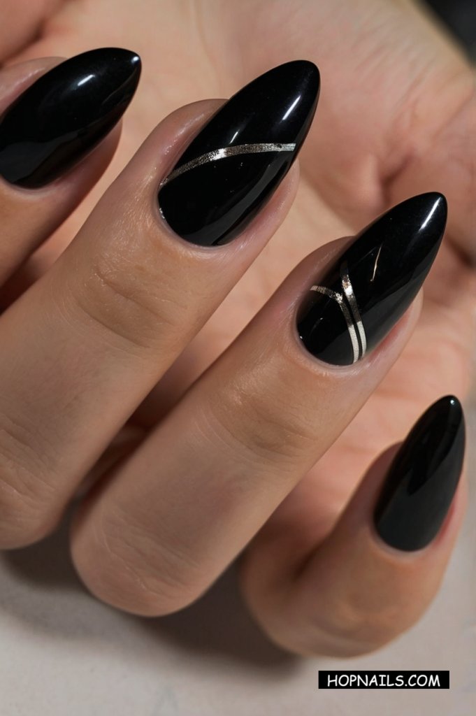 Chrome Lines nail