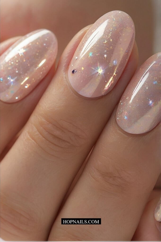 Chrome Stars nail