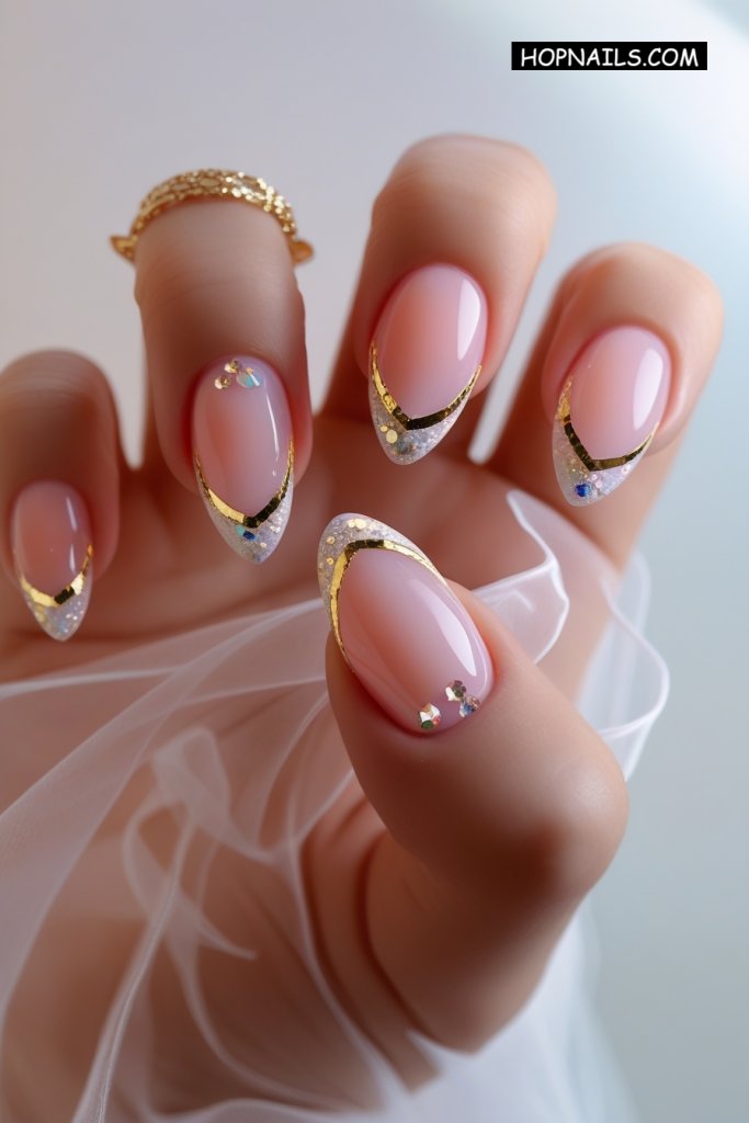 Crystal French tip