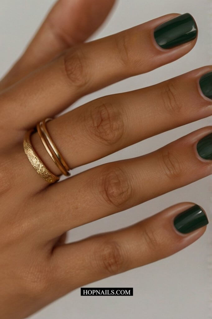 Dark Green nail