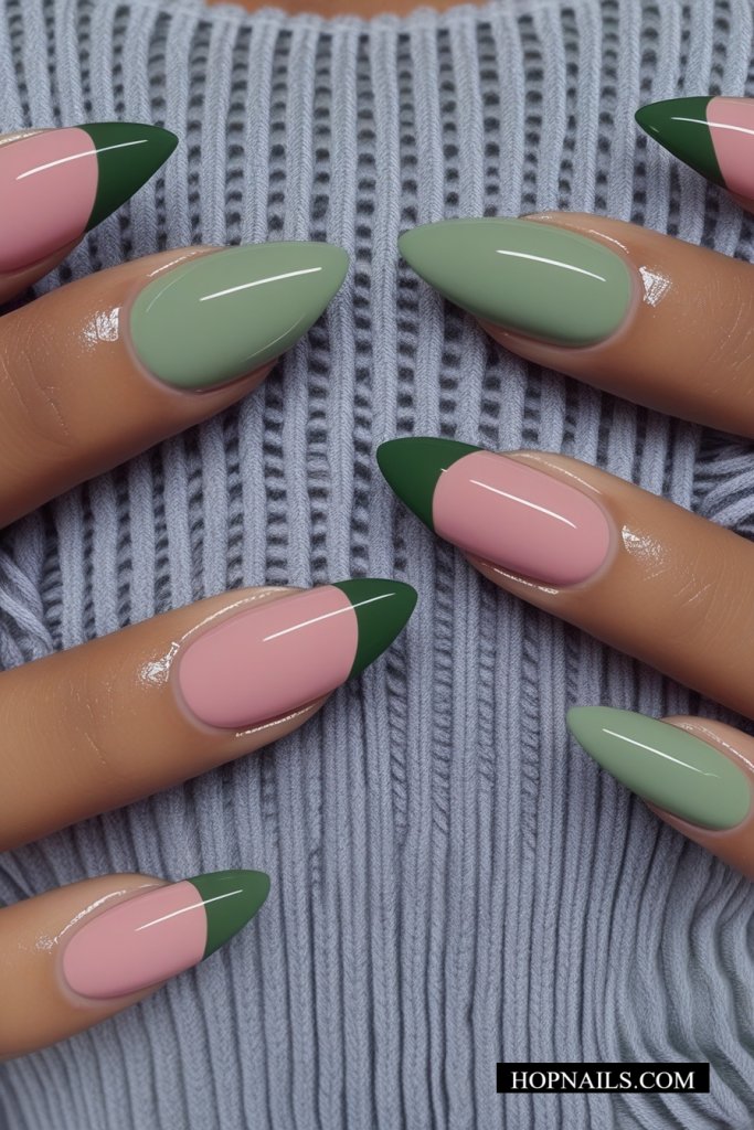 Fresh Green Fall Nail