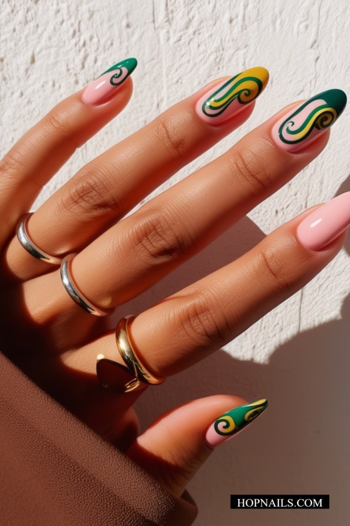 Funky Frenchies nail