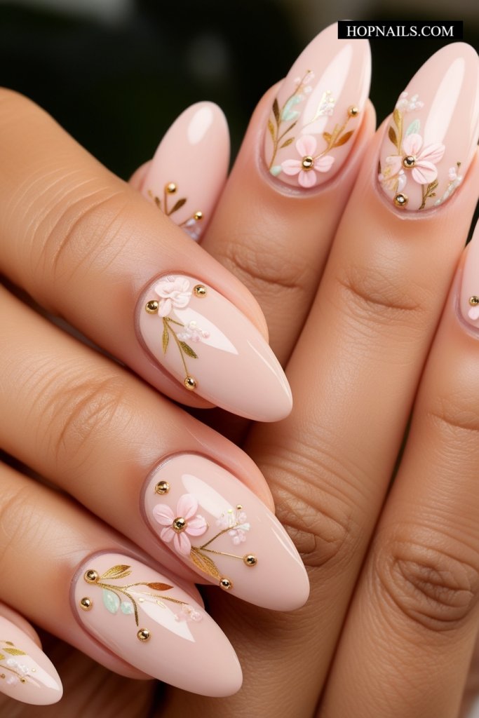 Gold Florals