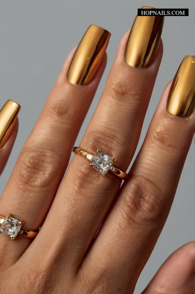 Gold Trophy nail