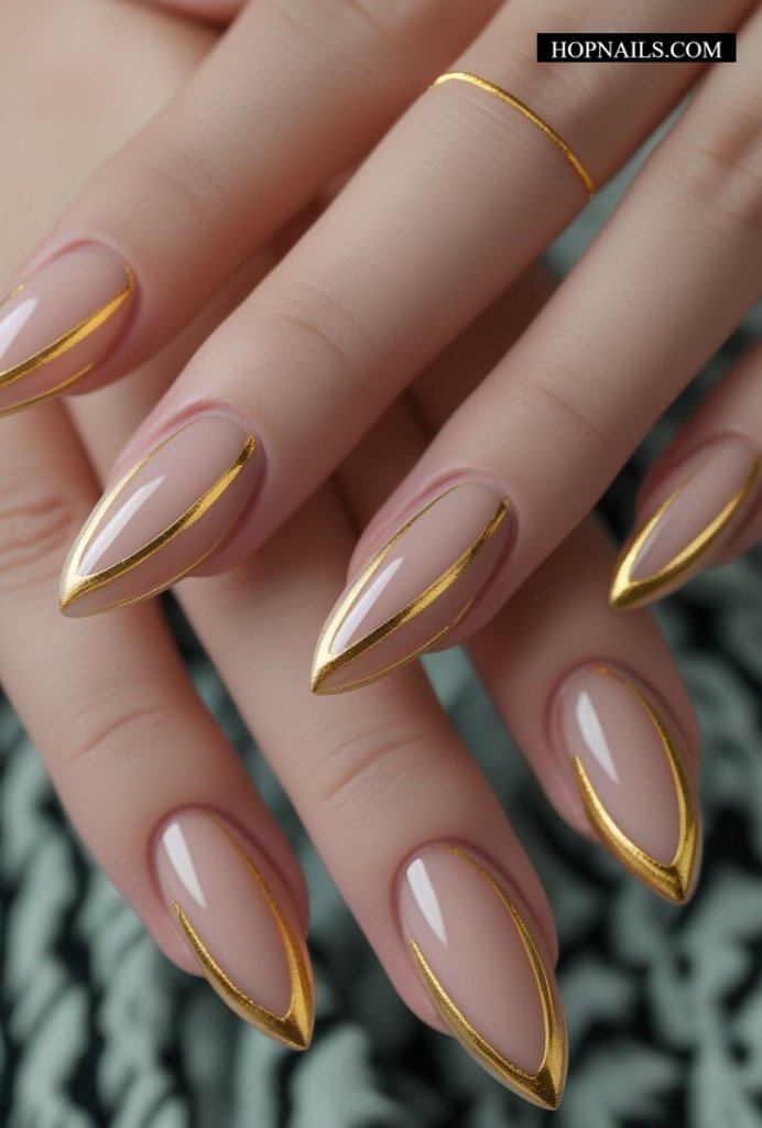 Goldie Aura nail