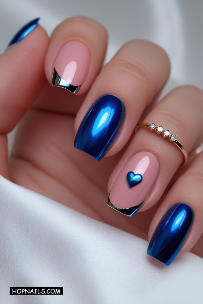 Heart Accent nail