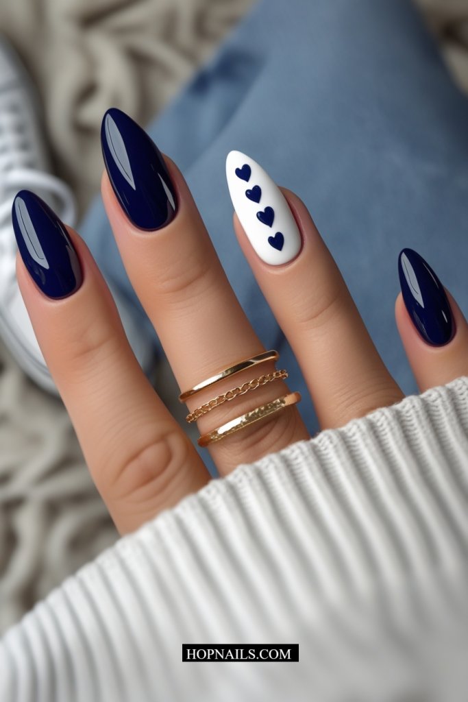 Heart Art nail