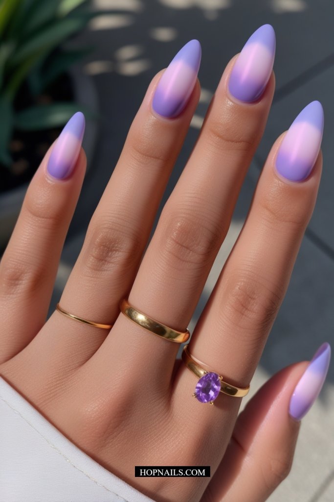 Lavender Aura nail
