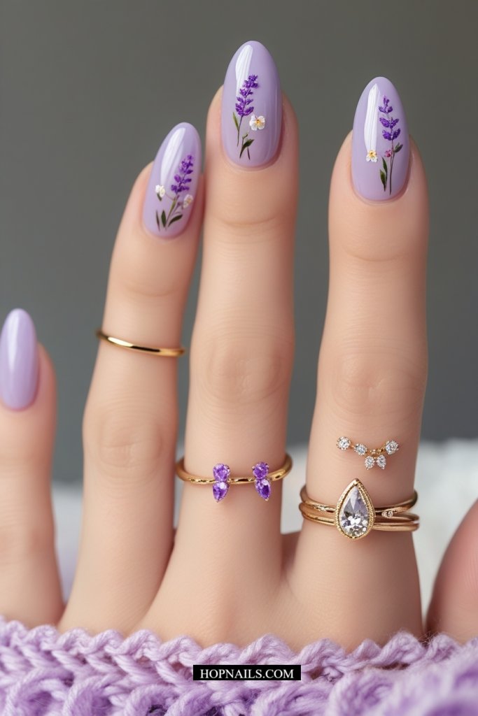 Lavender Haze nail