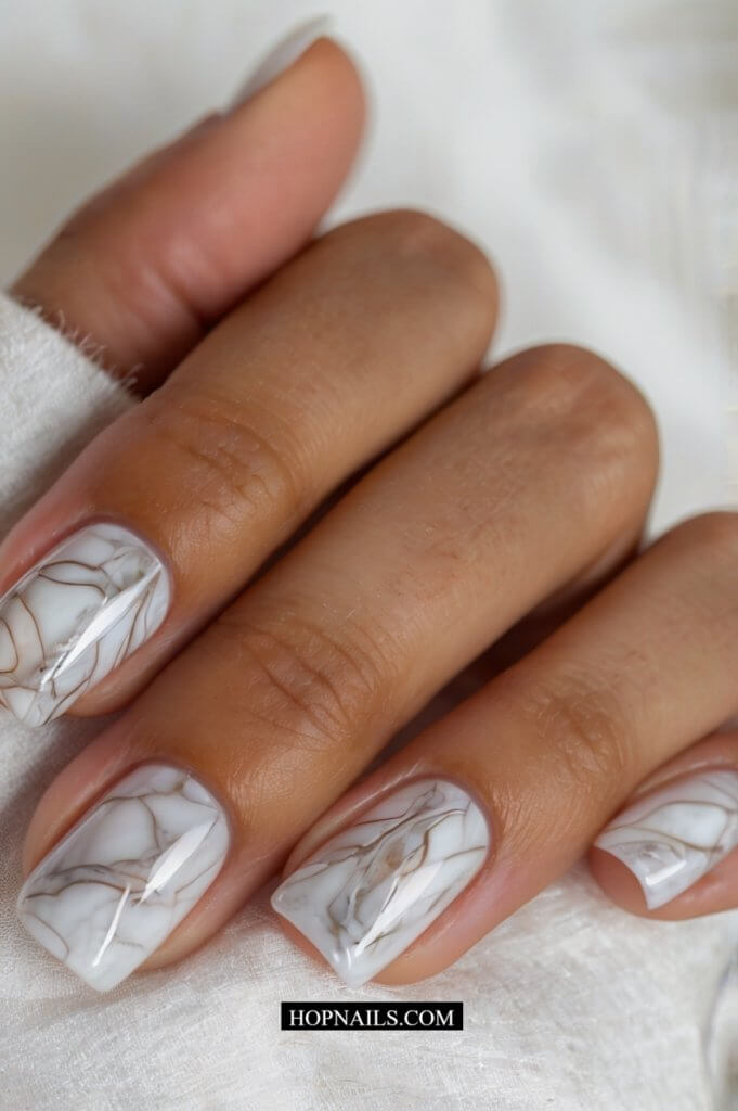 Marble Design manicure