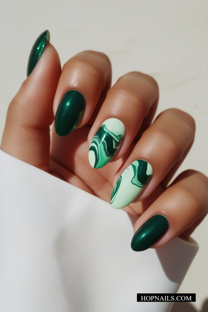Marble Effect nail