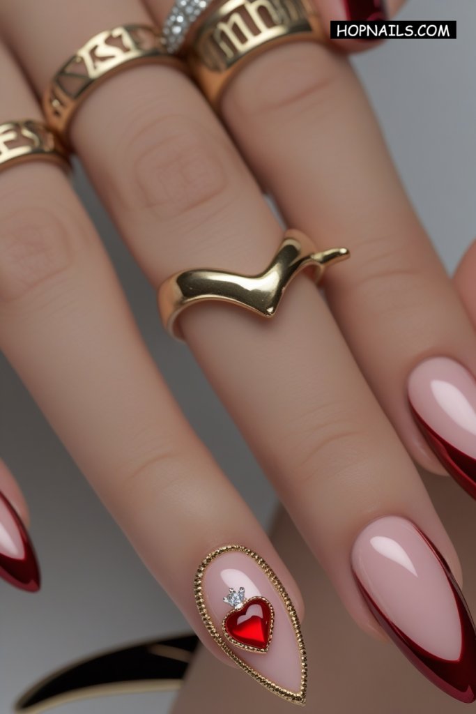 Metallic Accents nail