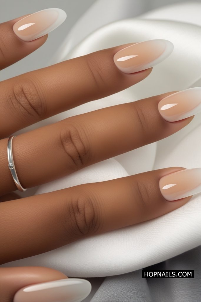 Nudey White nail