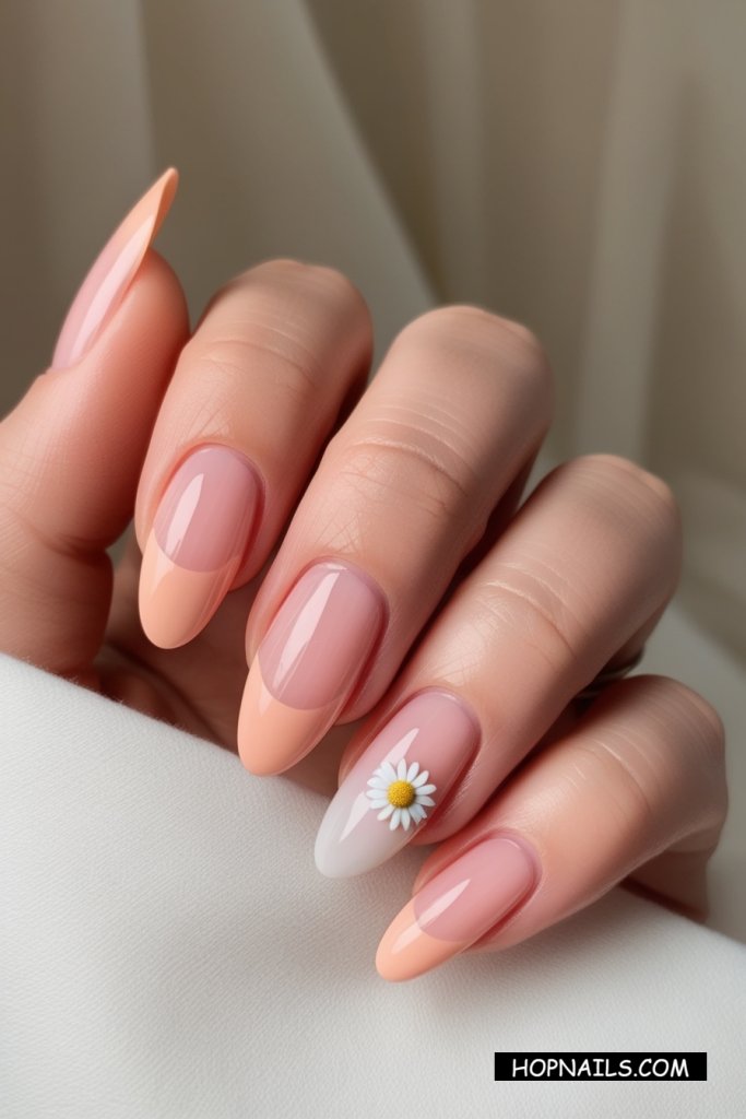 Peach Fuzz nail