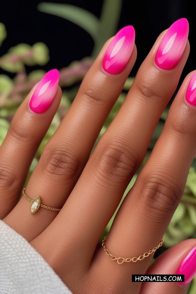 Pink Aura Nails