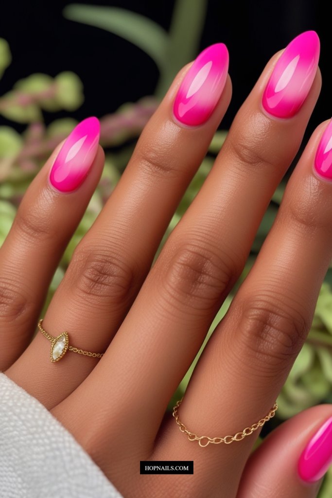 Pink Aura Nails