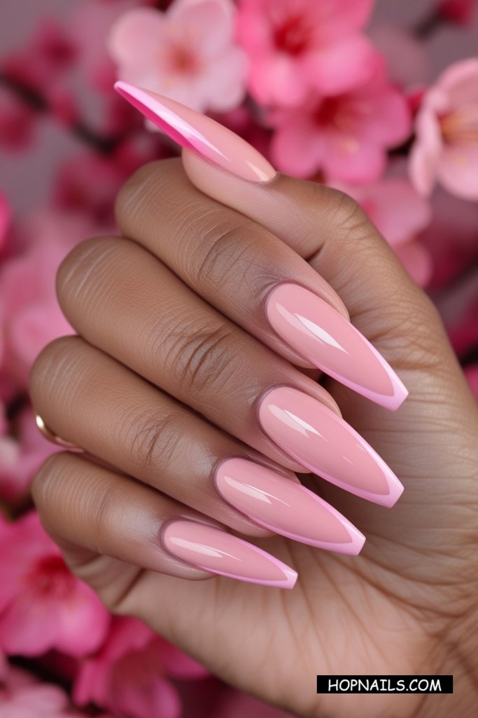 Pink Frenchies nail
