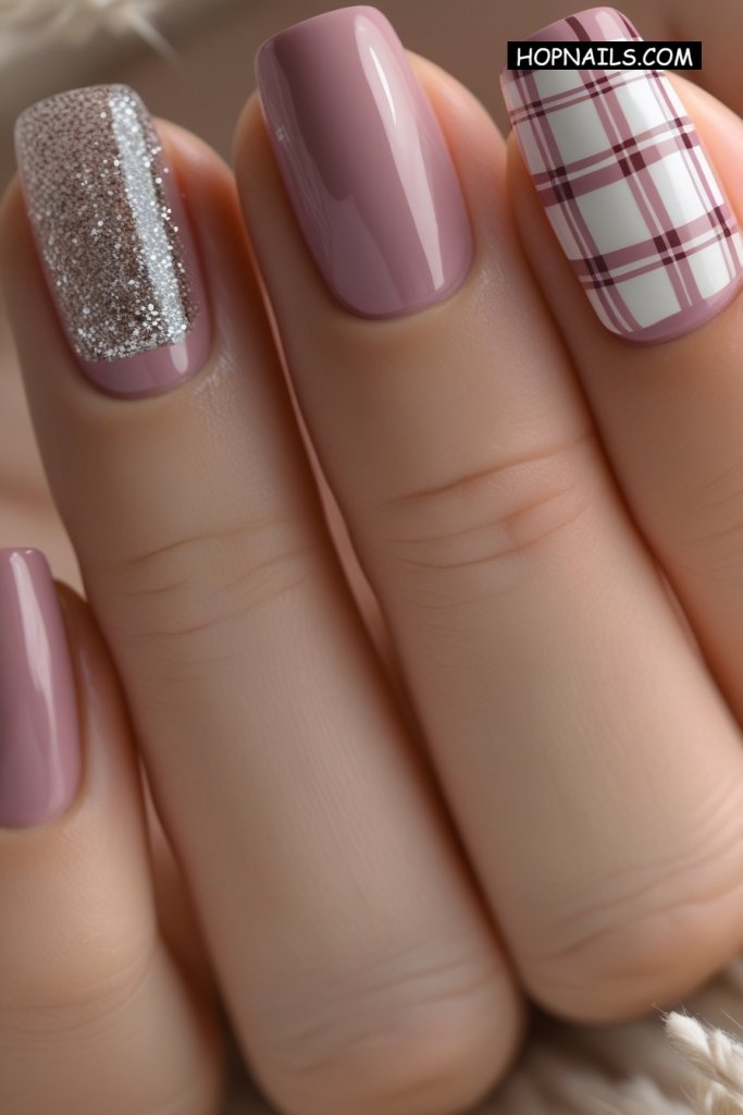 Plaid Nails