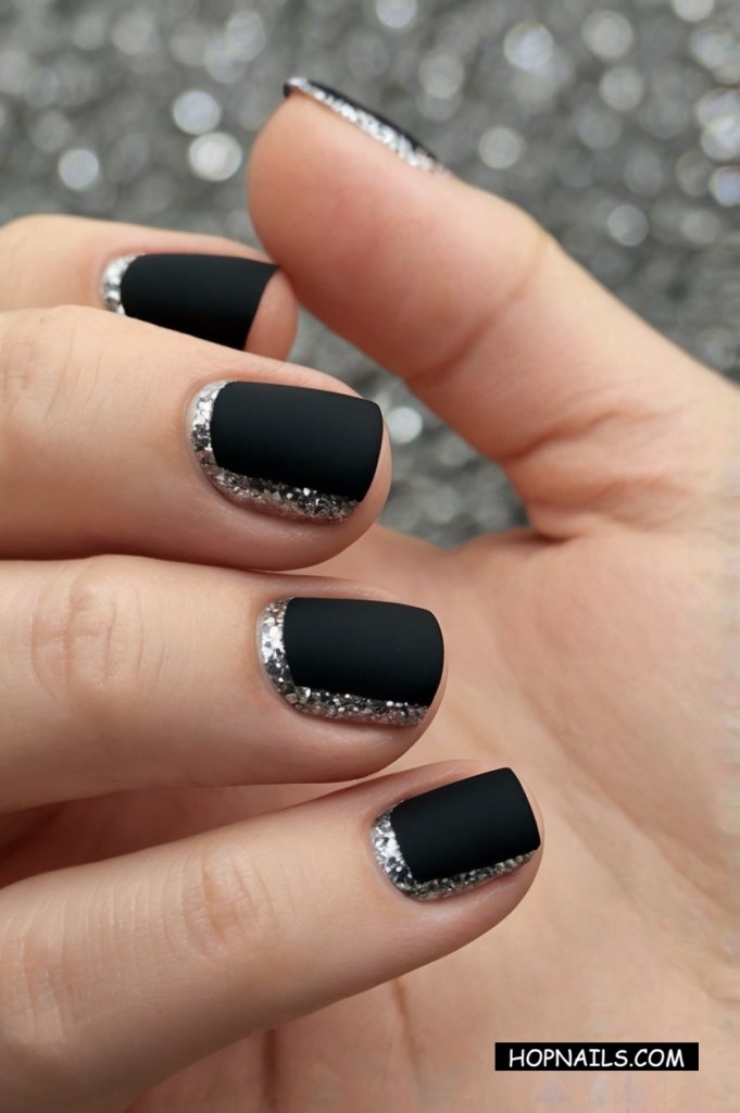 Reverse French Nail Art