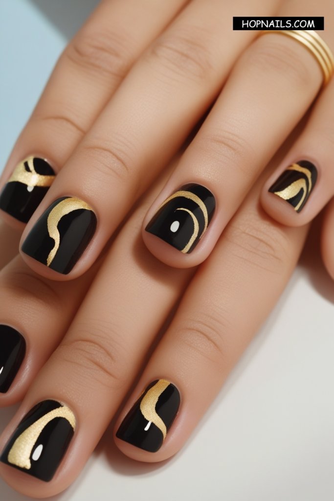 Slightly Marbled nail