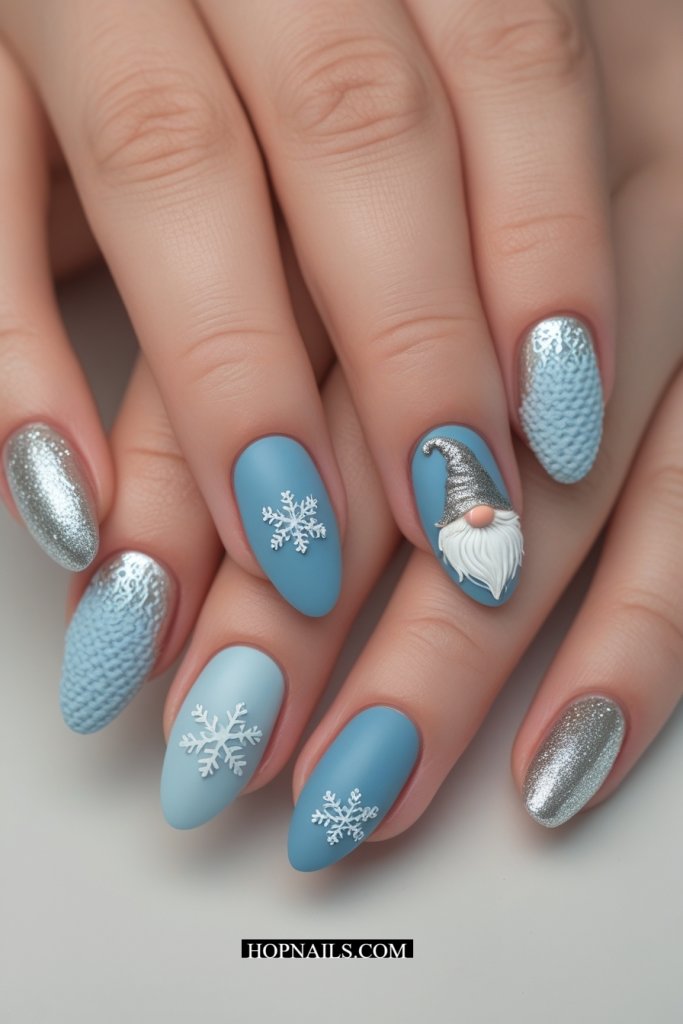 Snowflake Sweaters nail