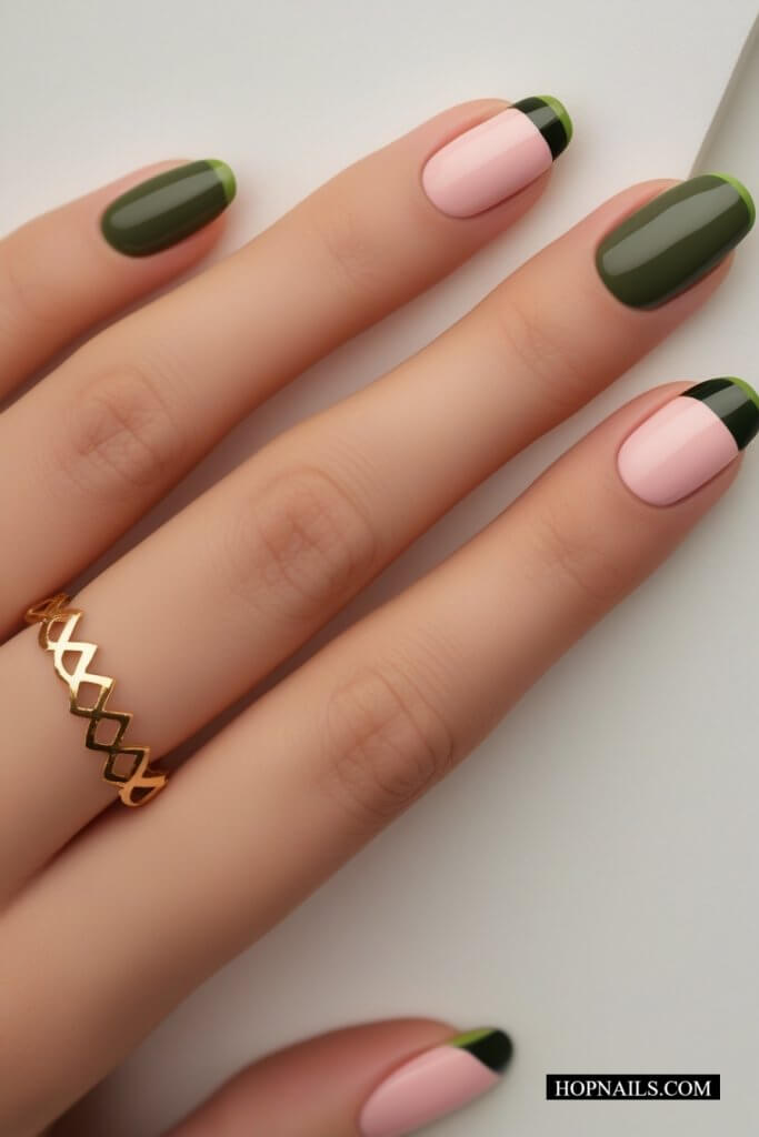 Solid & French Mix nail
