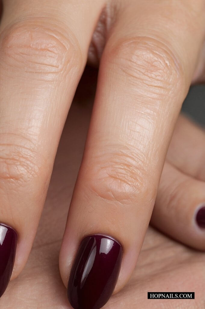 Wine Red nail