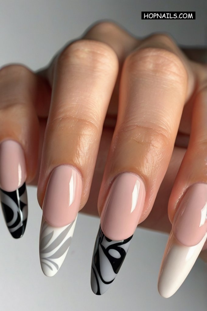 negative space nail
