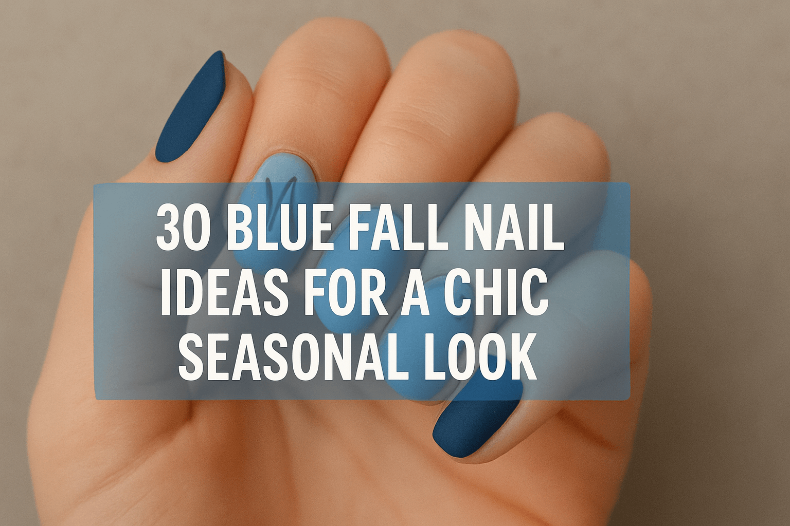 30 Blue Fall Nails