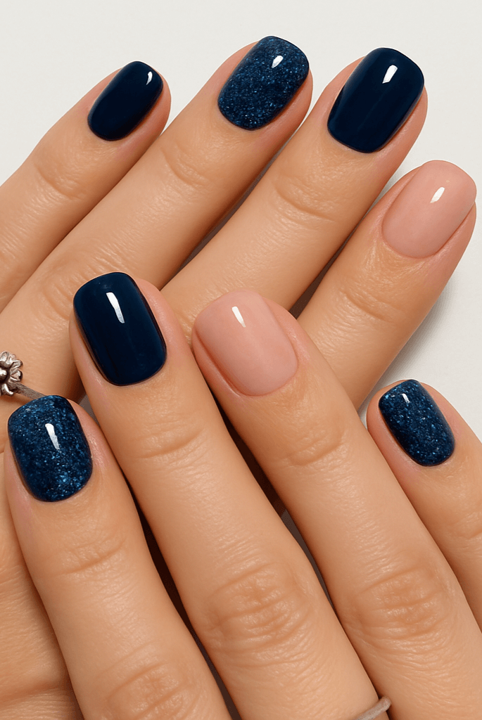 Dark Blue & Pink