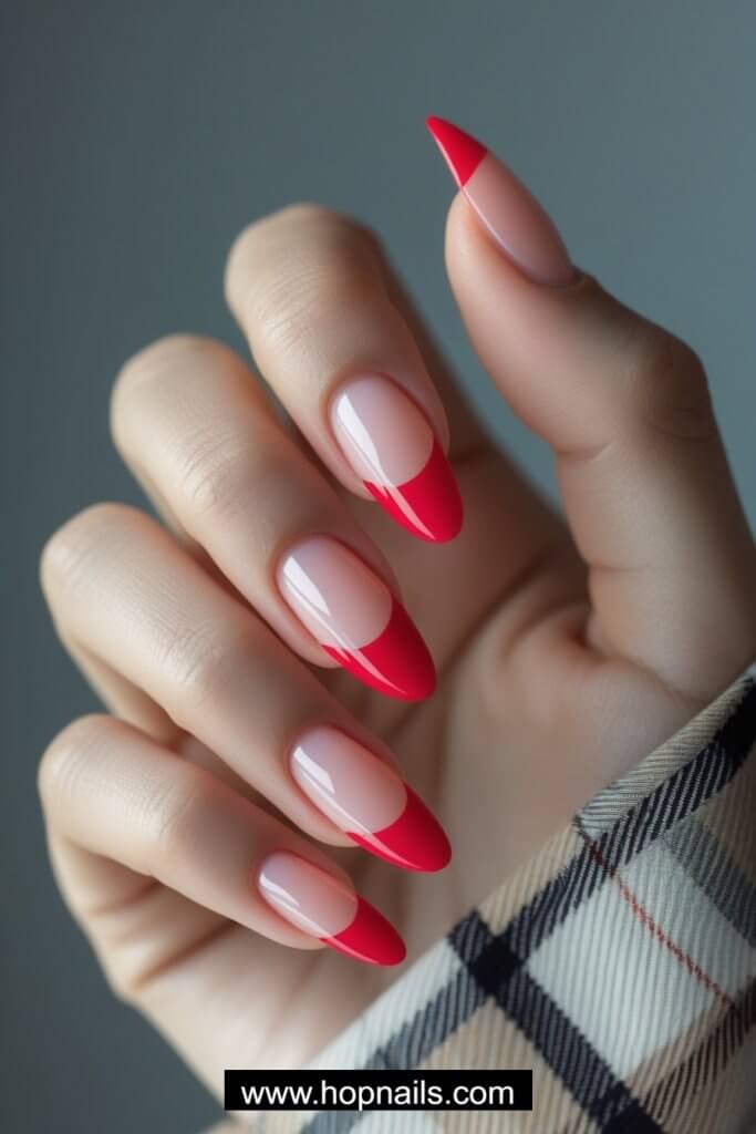 French Raspberry nails