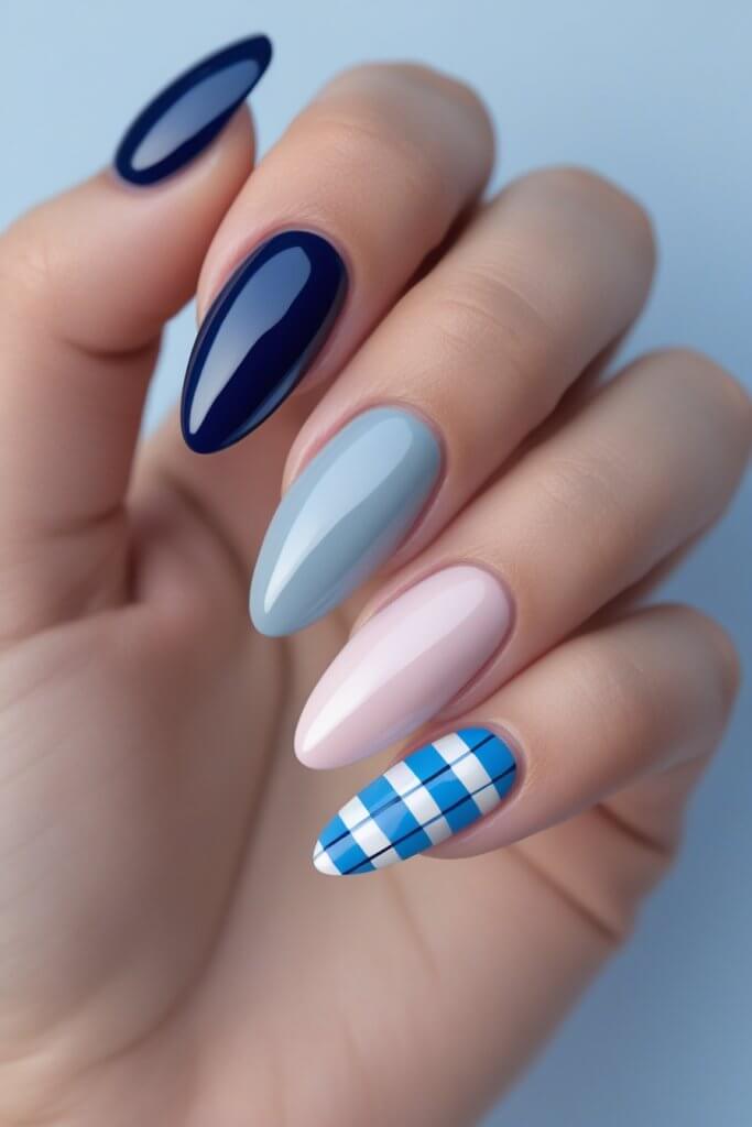 Plaid Nails