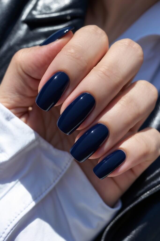 Solid Navy Blue